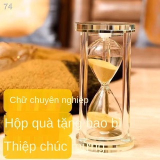 Đồng hồ cát pha lê chải trẻ em 15 / 30/60 phút hẹn giờ trang trí nhà quà sinh nhật đồ trang trí sáng tạo phòng ngủG