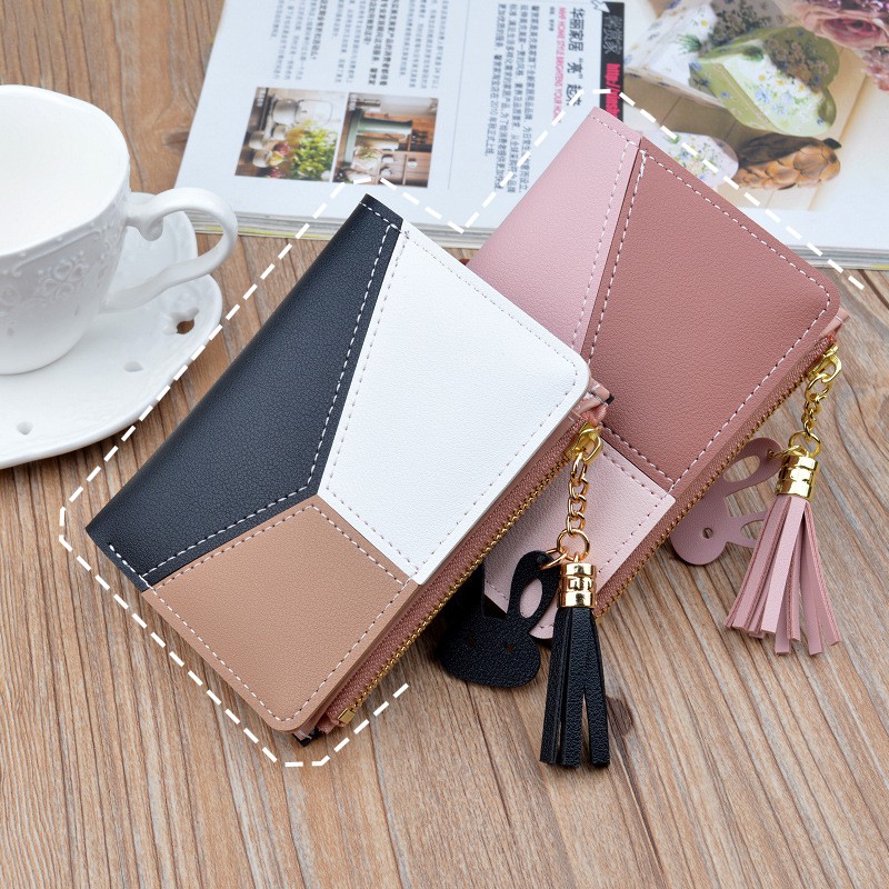 [Mã WAMT2405 giảm 10K đơn 0K] Ví Bóp Nữ Mini Hàn Quốc Da Mềm Phối Màu Đẹp VN07 | BigBuy360 - bigbuy360.vn