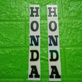 Bộ tem dán phuộc xe honda phản quang màu đen