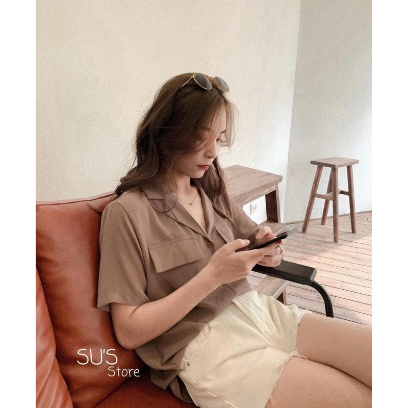 Áo sơ mi cổ vest