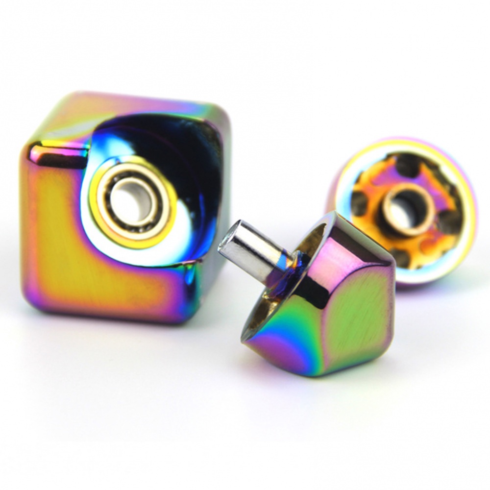 Con Quay Đồ Chơi Fidget Spinner HìNh KhốI Vuông NhiềU MàU, GiúP GiảM Stress