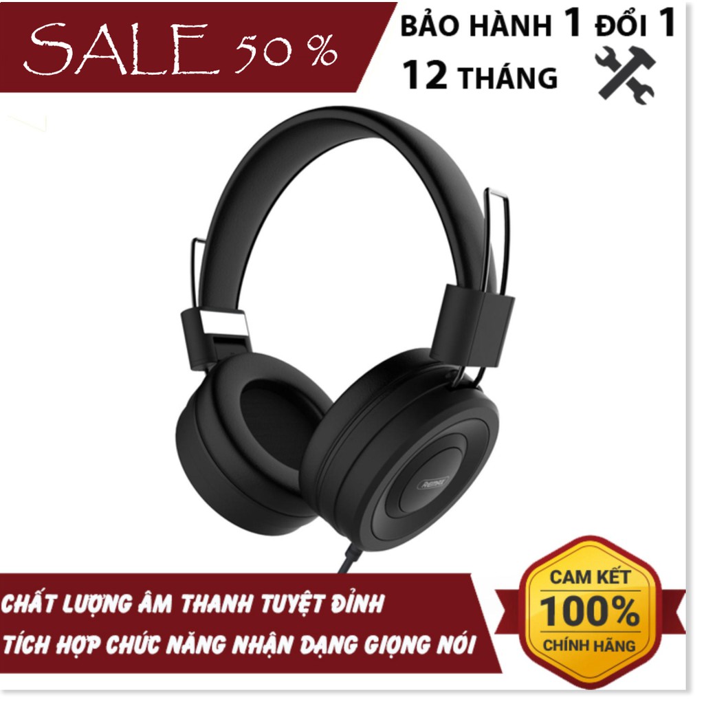 [ XẢ KHO MẪU MỚI] Tai nghe Headset Remax RM-100H, Tai nghe có dây kết hợp có dây, tai nghe sống động, tai nghe game thủ.