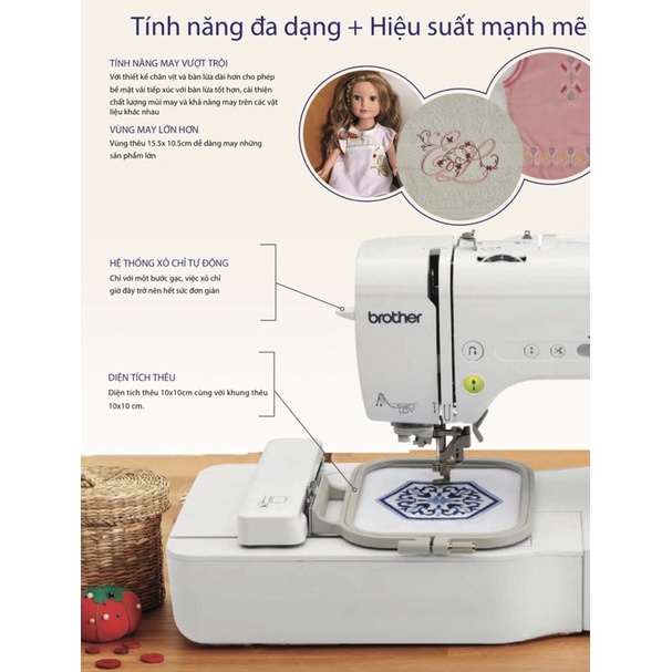 Máy may và thêu Brother NV180