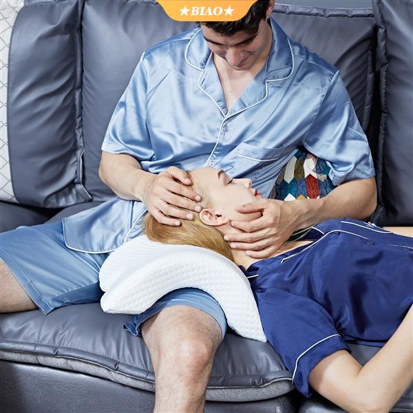 Gối Ngủ Dạng Cong Chống Áp Lực Thiết Kế Độc Đáo Tiện Dụng Cho Cặp Đôi