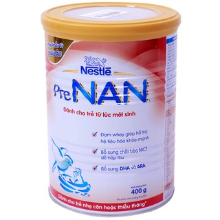 Sữa bột Pre Nan 400g - cho trẻ thiếu tháng hoặc nhẹ cân