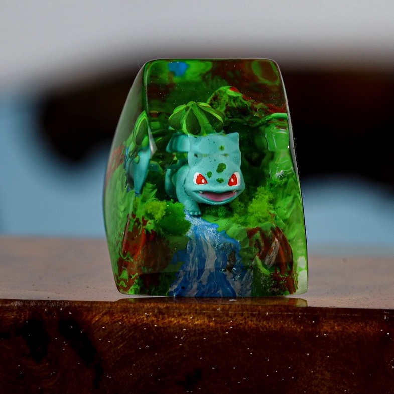 Keycap POKEMON Bulbasaur, keycap lẻ cho bàn phím cơ, 💖 𝘍𝘳𝘦𝘦𝘴𝘩𝘪𝘱 💖 SA profile, phù hợp với mọi bàn phím cơ tiêu