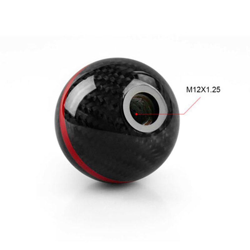 Núm Gạt Cần Số Tròn 5 Tốc Độ Bằng Sợi Carbon Mugen Màu Đỏ