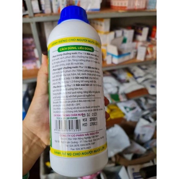 KHỬ MÙI CHUỒNG TRẠI 1 lít