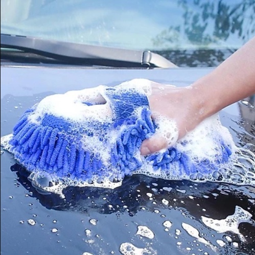 Găng tay rửa xe sợi Microfiber mẫu 2 cho ô tô