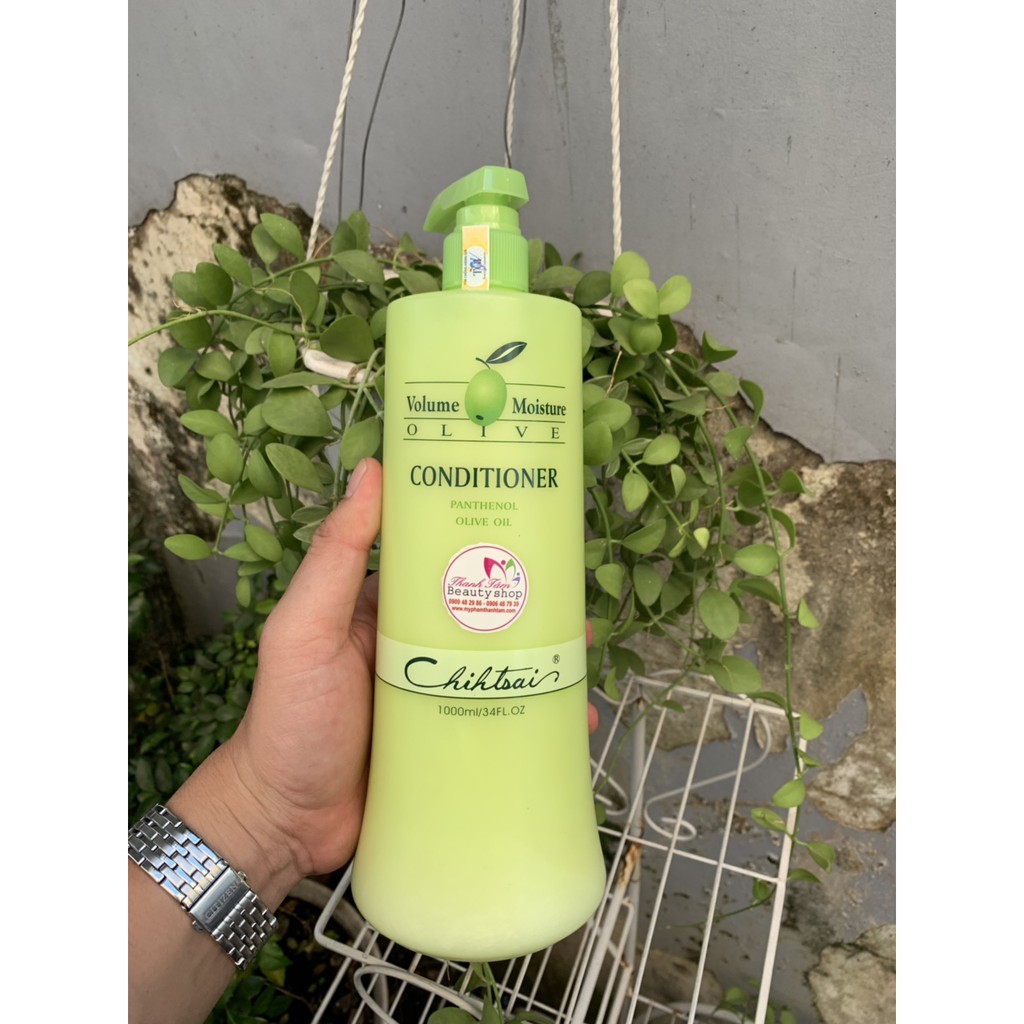 Dầu xả siêu mượt Chihtsai Volume Moisture Olive Conditioner 1000ml