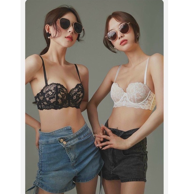 Áo Lót , Áo Ngực Nữ Ren Hoa Cup Ngang Có Gọng Đệm Mỏng Mềm Mại ,Quyến Rũ