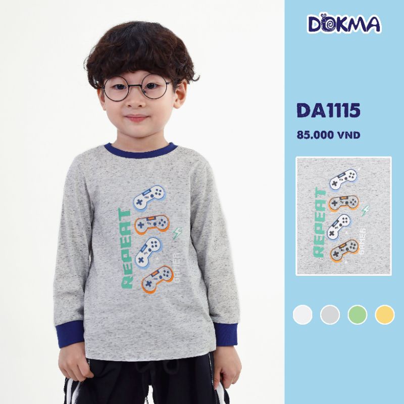 Áo Dokma dài tay cổ tròn thu đông 2-6Y DA1115, DA824