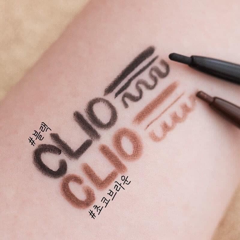 Kẻ Mắt Sáp Clio Sharp, So Simple Waterproof Pencil Liner 2 Tone Màu Nâu Đen
