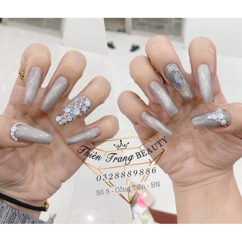 Mắt mèo kim cương bạc cầu vồng HUAXJ