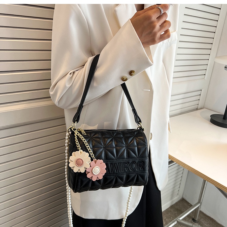 Túi Đeo Vai Đính Ngọc Trai Thời Trang Dễ Phối Đồ Cho Nữ