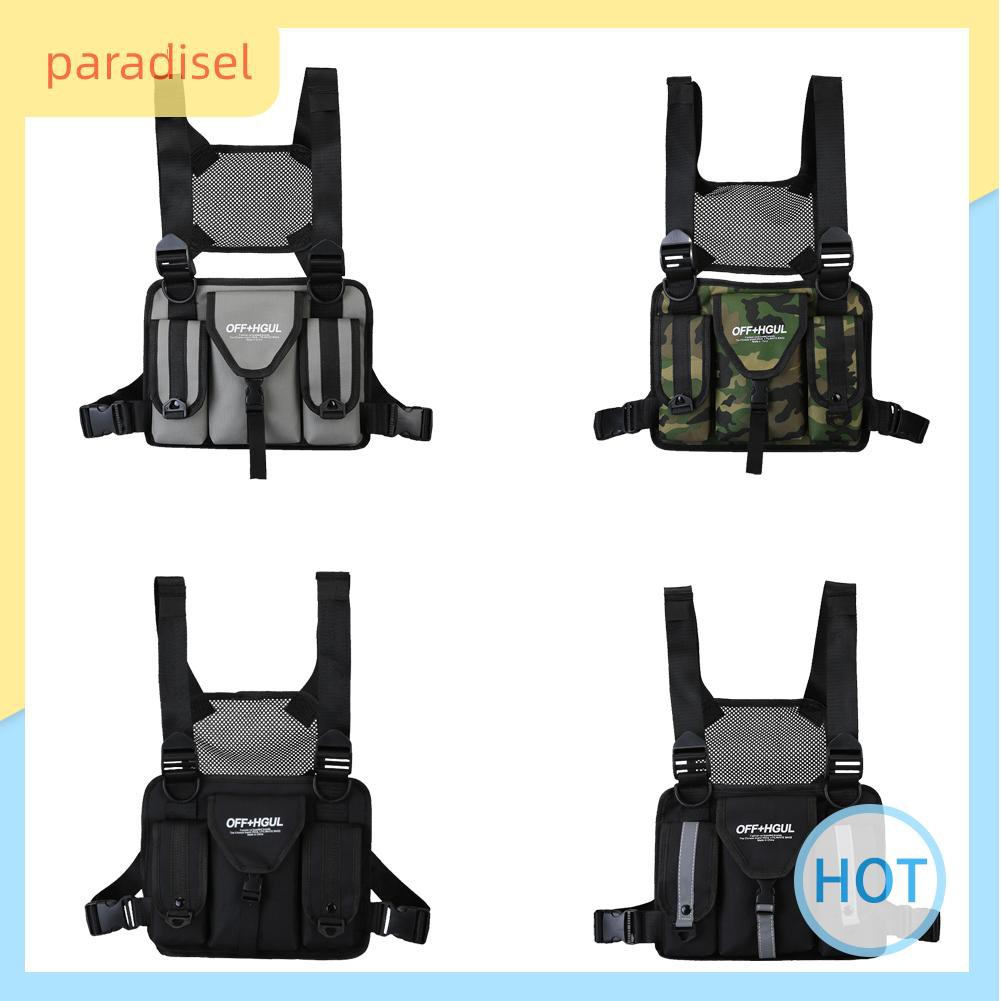 Túi đeo ngực phong cách hiphop đường phố thời trang nam nữ đa năng