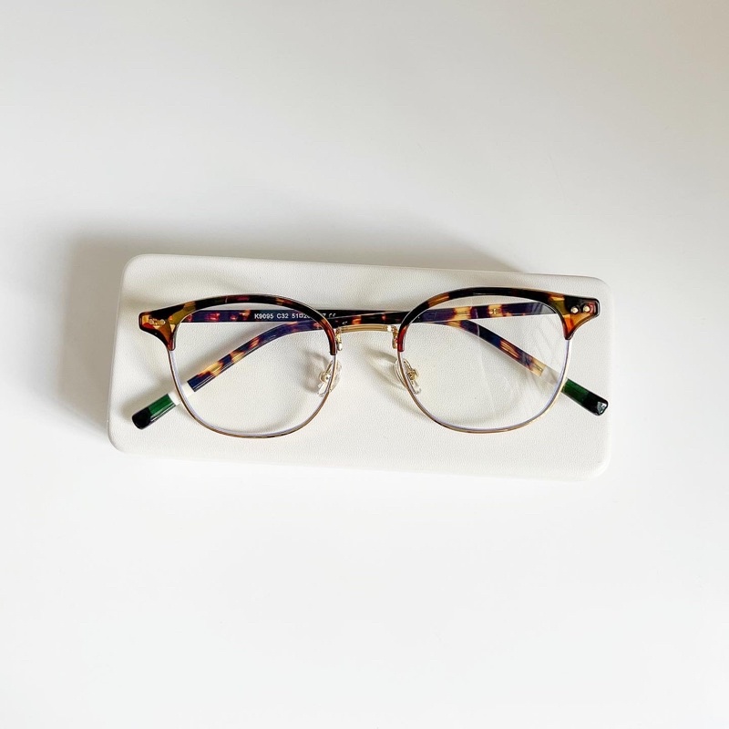 Kính cận NEES gọng oval nhựa kim loại 9095
