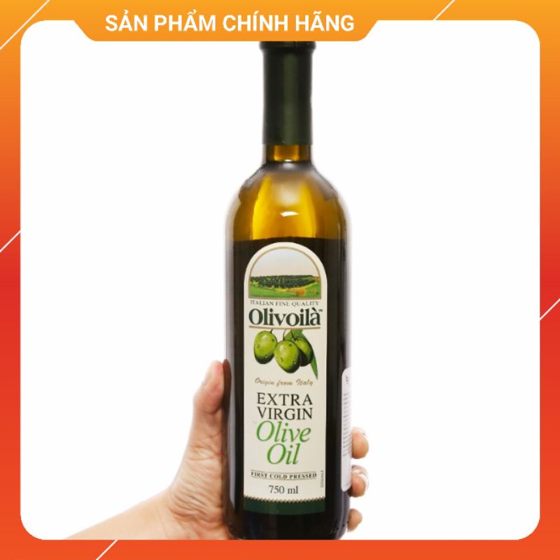 Dầu Olive ( oliu ) nguyên chất Olivoila Extra Virgin 750ml [ rẻ nhất sàn ] date mới , sản phẩm chính hãng