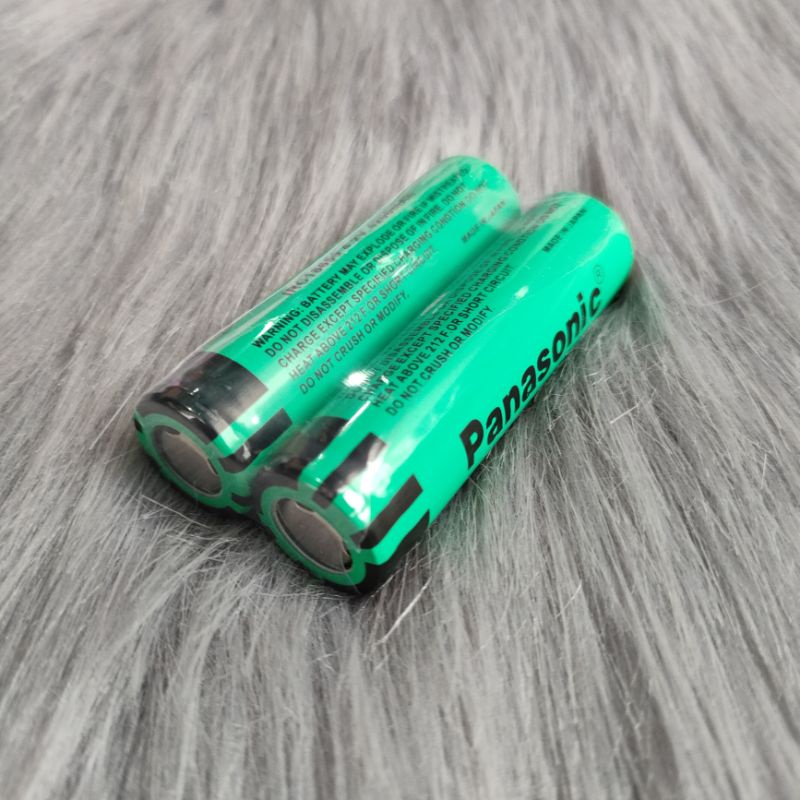 Pin sạc 18650 4.2V Panasonic 4200mAh chính hãng Nhật Pin 3.7V nặng đầu bằng màu xanh lá dùng đèn pin quạt sạc dự phòng