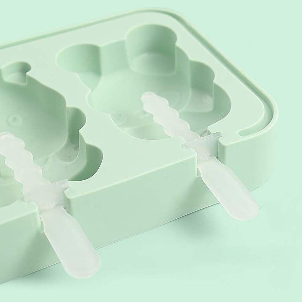 YIYU Khuôn Làm Kem Bằng Silicon Họa Tiết Hoạt Hình Dễ Thương Tiện Dụng Cho Nhà Bếp