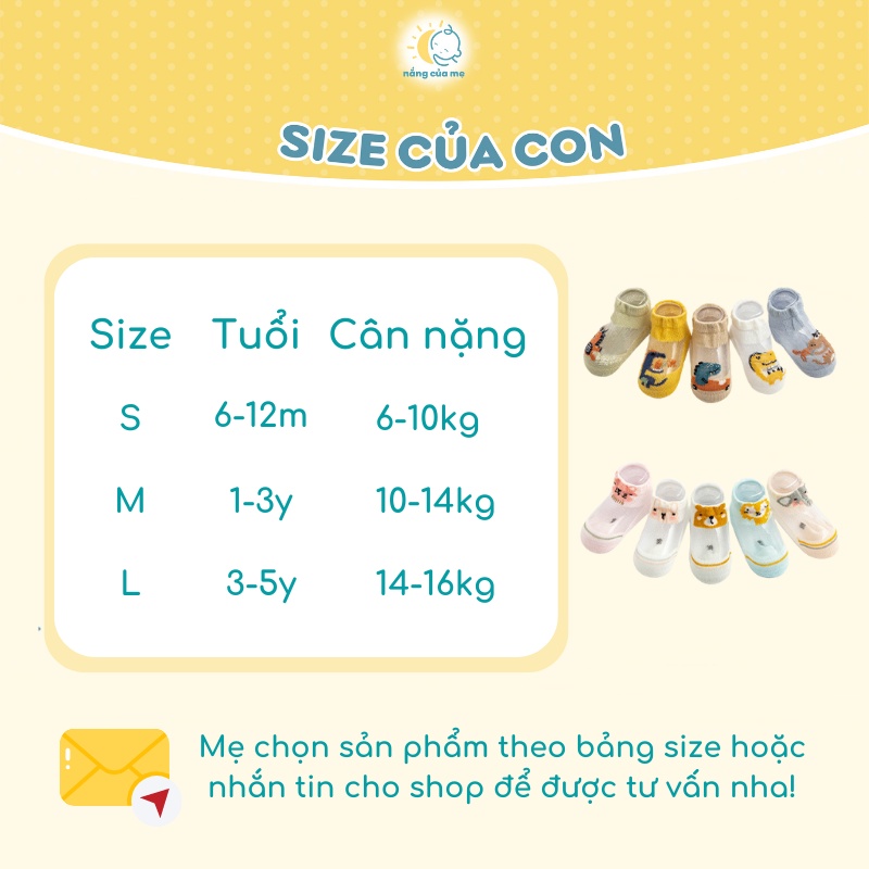 Tất Lưới Mùa Hè Cho Bé Nắng Của Mẹ set 5 đôi vớ lưới siêu mỏng thoáng mát phù hợp cho bé nằm phòng điều hoà _ SIEUKLONG