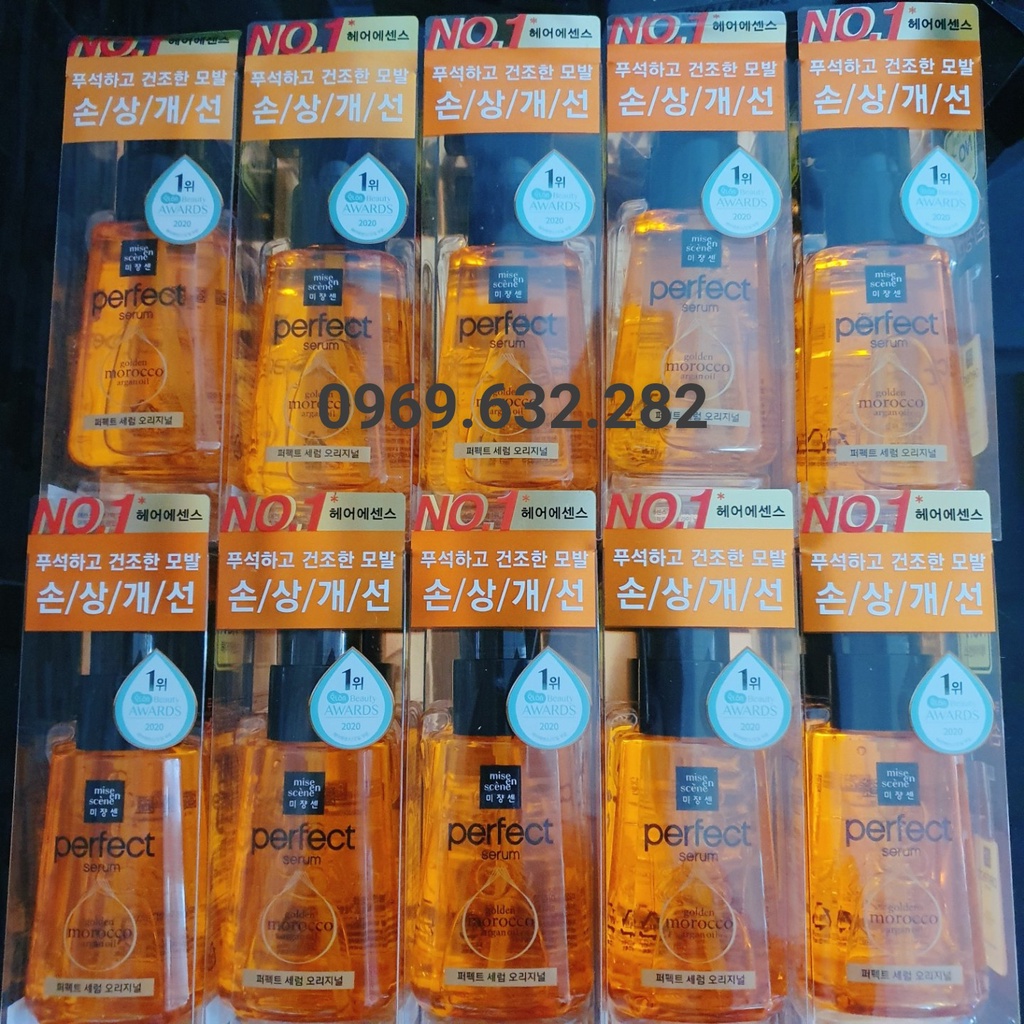 Tinh chất dưỡng tóc Missen Miseen Scene Damage Hair Care Perfect Serum phục hồi tóc thật hiệu quả 80ml