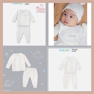 Set Bộ Dài Cúc Chéo Sơ Sinh Cho Bé Dreamy Chaang Babychumchum 0-6 Tháng