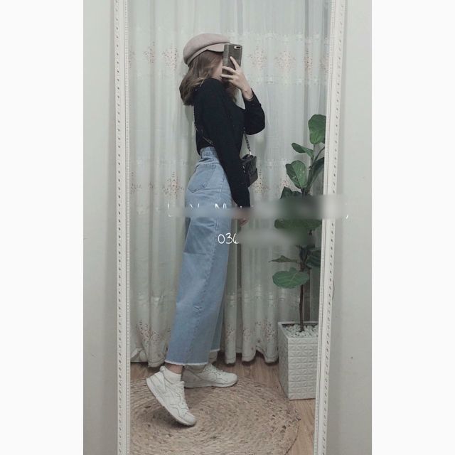 [Rẻ vô địch] Quần jean ống rộng hot hit, toàn bộ là hình thật | BigBuy360 - bigbuy360.vn