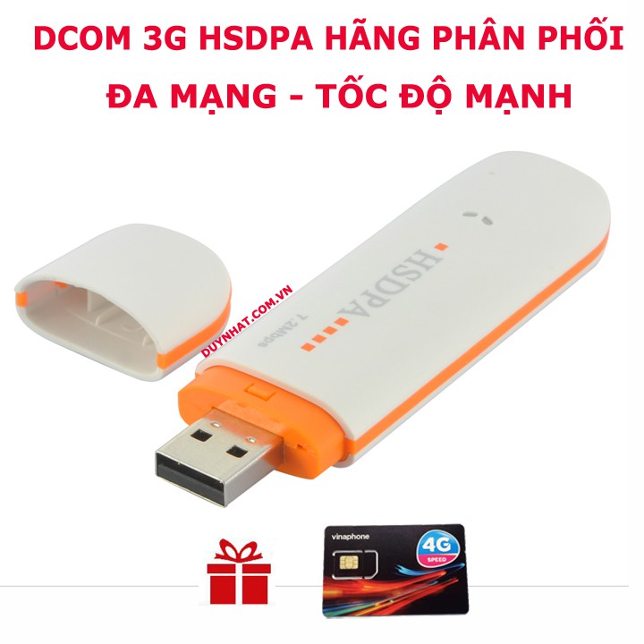 (VUA TỐC ĐỘ) DCOM 3G HSDPA Cực Mạnh - Chất Lượng Tuyệt Đỉnh