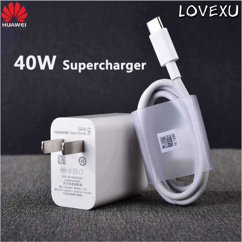 Củ Sạc Nhanh 40W 40W 10V / 4A 5A Type-C Cho Huawei P30 P40 pro Mate 20 30 pro Nova 5 6 7 pro