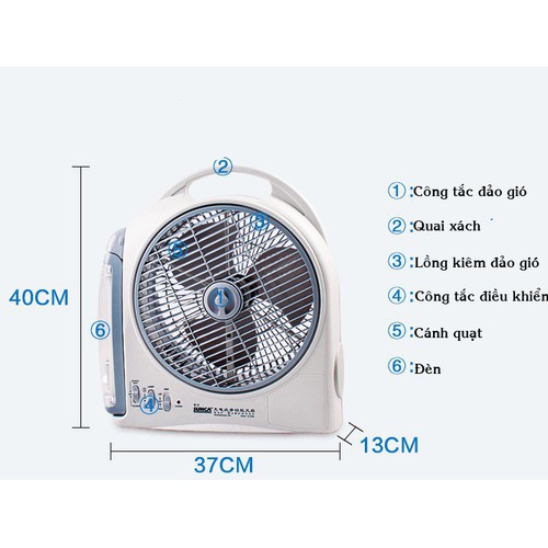 Quạt tích điện SUNCA SF-299A