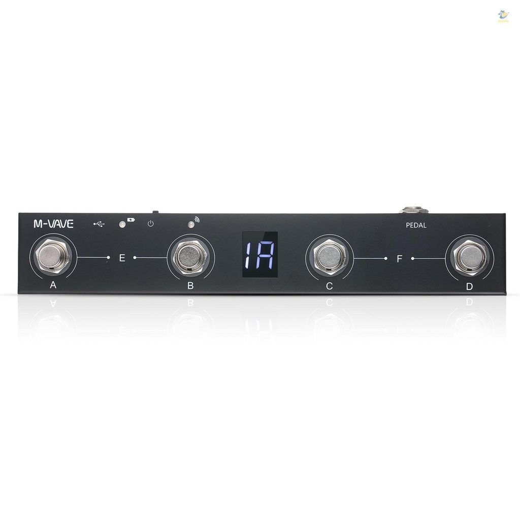 Bộ Điều Khiển Bàn Đạp Chân Không Dây 4 Nút Bấm Mini M-VAVE Chocolate BT