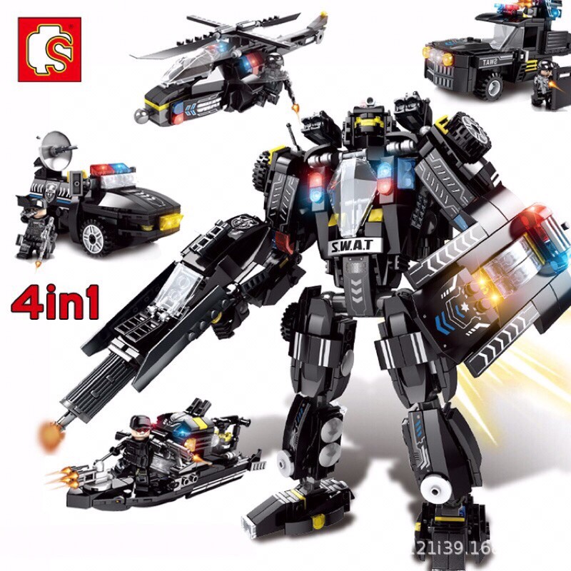 Đồ chơi xếp hình lắp ghép Lego Sembo block Robot