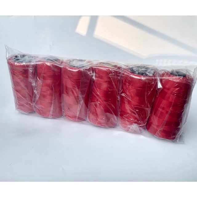 [ CHỈ TƠ VẮT SỔ 5000M ] VỈ 6 CUỘN - MÀU ĐỎ