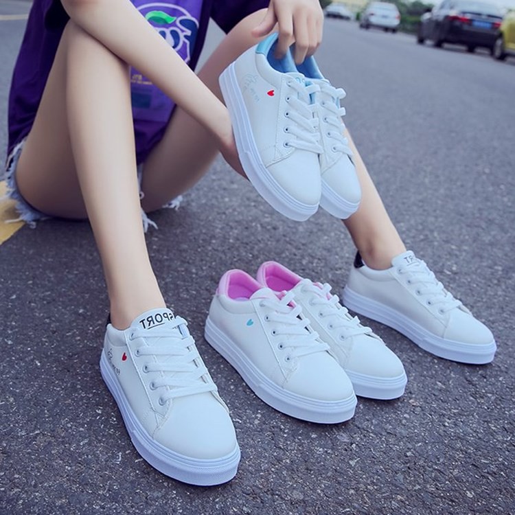 Giày thể thao nữ gót màu dễ thương 098 | BigBuy360 - bigbuy360.vn