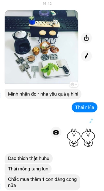 Dao nấu ăn mini cắt được thật, Sắc, Cán gỗ kèm vỏ da + Hộp sắt + Dây đeo