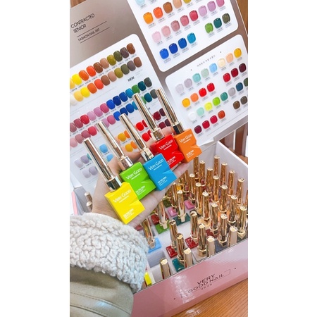 Set sơn verygood nail 60 màu , sơn hàn mẫu mới nhất TẶNG BẢNG MÀU VÀ BASE TOP