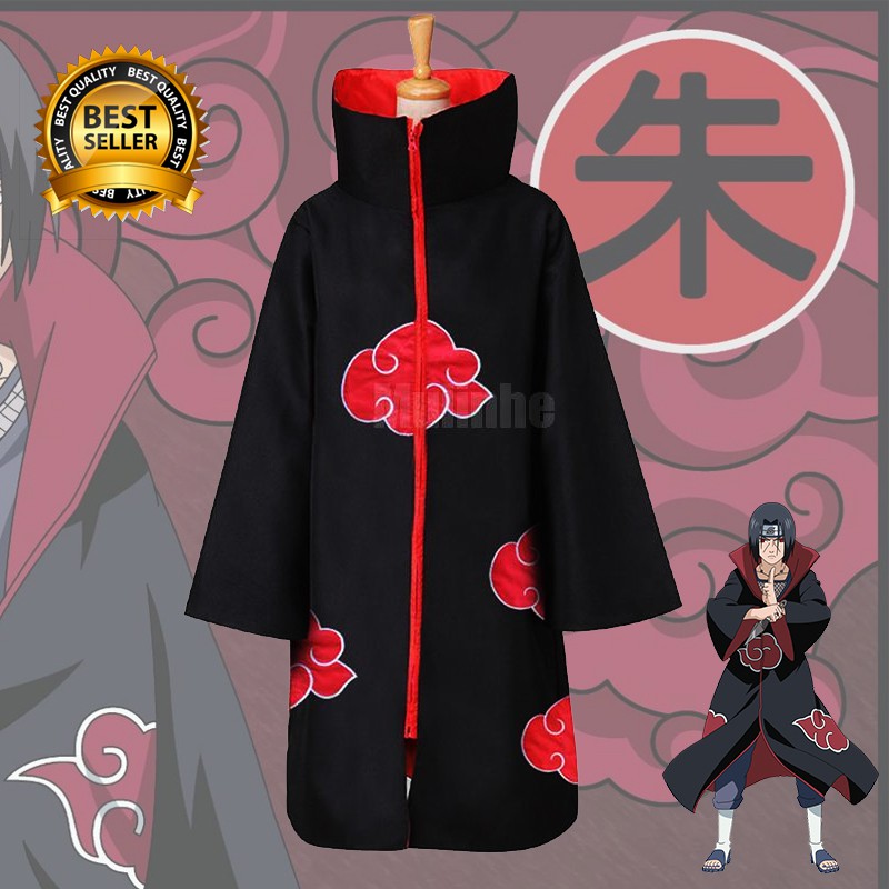 [HÀNG CÓ SẴN] Áo choàng Akatsuki Cosplay phim Naruto-  áo Anime đẹp giá rẻ chất lượng