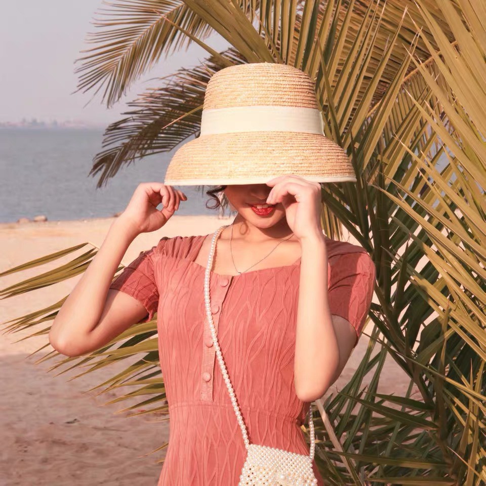 Nón Cói Chuông Nhỏ Nơ Trắng Hotgirl