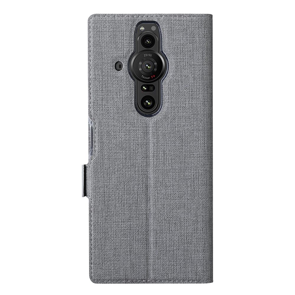 Bao Da Điện Thoại TPU Mềm Dạng Ví Nắp Lật Khóa Từ Tính Kiêm Giá Đỡ Thời Trang Cho Sony Xperia Pro-I XQ-BE62 XQ-BE42