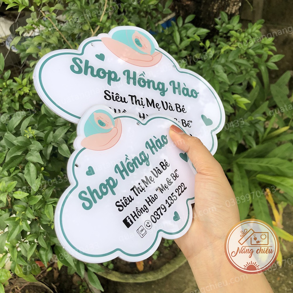 Bảng hiệu shop- Đạo cụ chụp hình sản phẩm- Treo cửa hàng , tiệm bán hàng, decor quán trà sữa , cà phê , siêu thị....