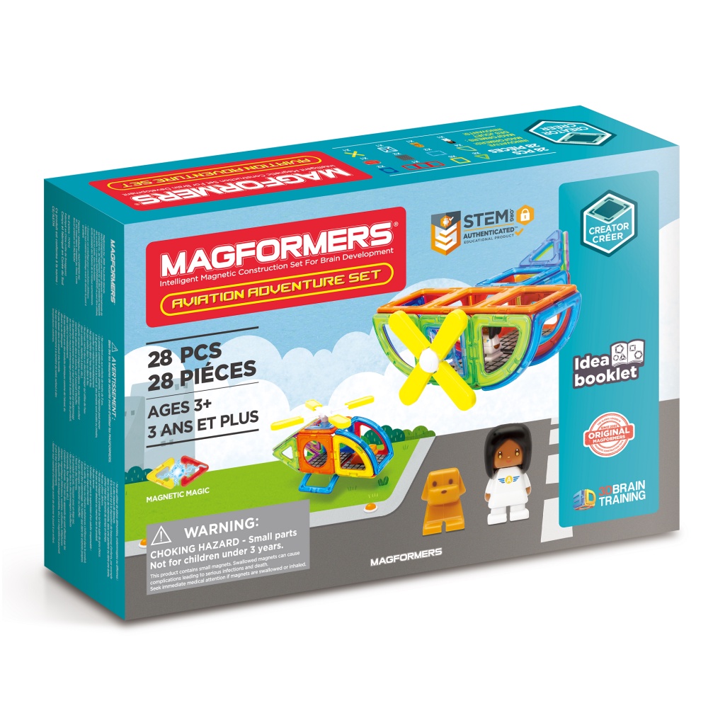 Xếp hình nam châm 3D Magformers - Bộ thám hiểm bầu trời 28 mảnh