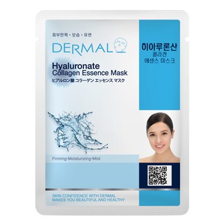 Combo 10 mặt nạ dưỡng da tinh chất Hyaluronic Acid (HA) - Dermal Hyaluronate Collagen Essence Mask