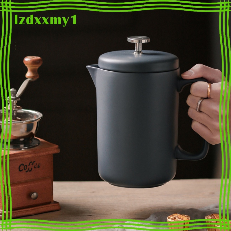 Kiddy  Durable French Press Coffee Maker for Good Coffee and Tea Rust-Free Black