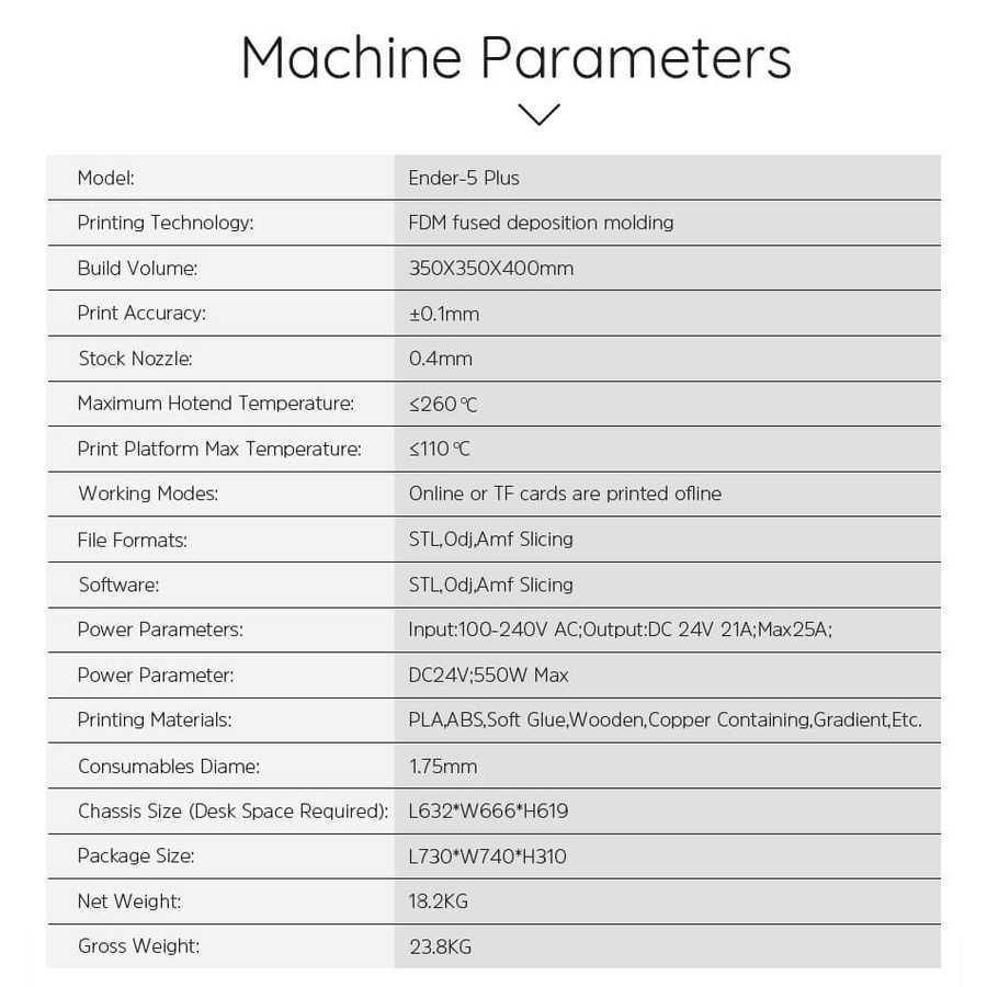 Máy in 3d Creality Ender 5 Plus khổ in 35*35*40cm (Chính hãng) | BigBuy360 - bigbuy360.vn