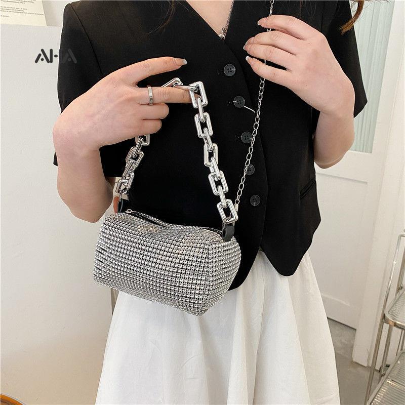 Túi đeo vai AHA official đính đá kim cương dễ phối đồ