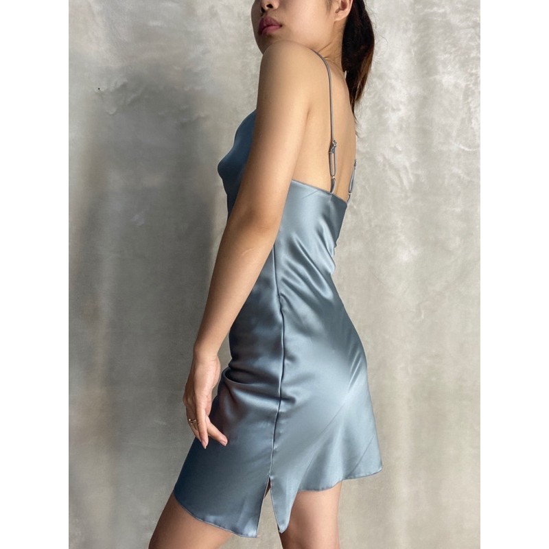 đầm cổ đổ 3 dây hình thật | BigBuy360 - bigbuy360.vn