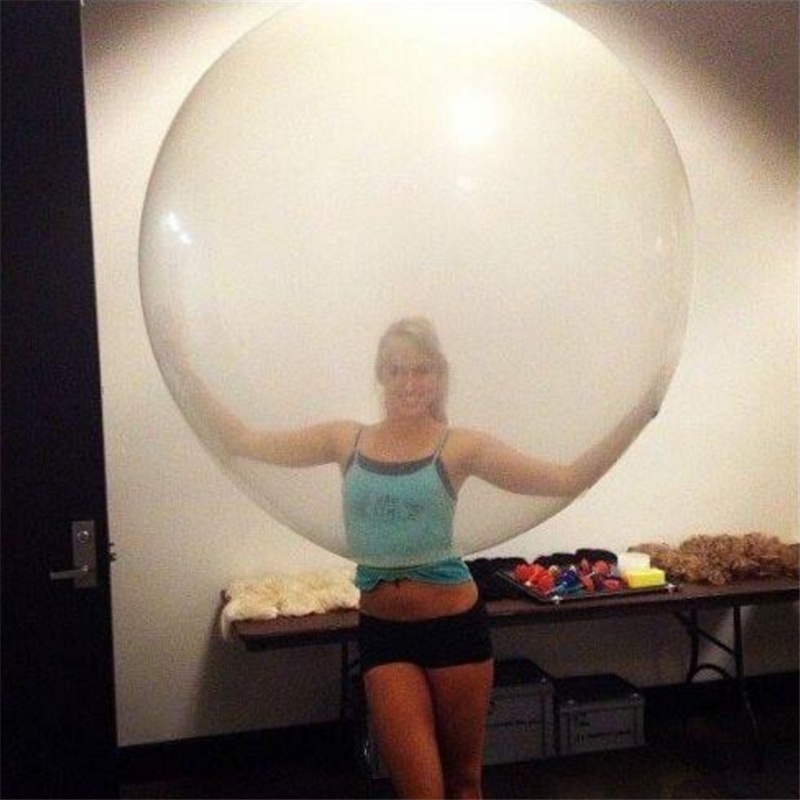 1/10 Bong bóng khí Heli bằng Latex trong suốt dày 5/12/18/36 inch trang trí tiệc cưới/ sinh nhật