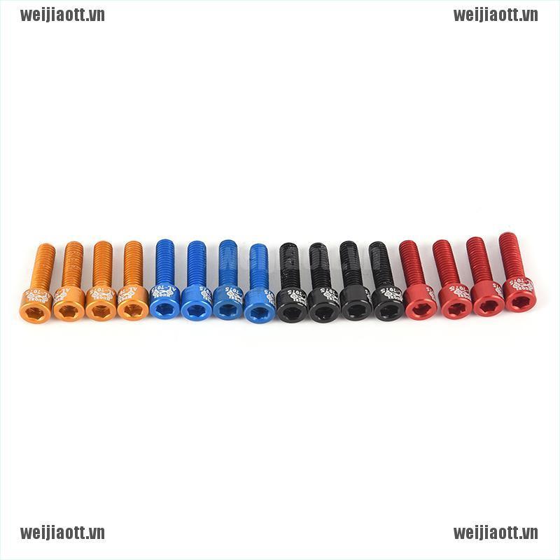 4 Ốc vít M5X17Mm bằng hợp kim nhôm tiện dụng gắn ghi đông xe đạp
