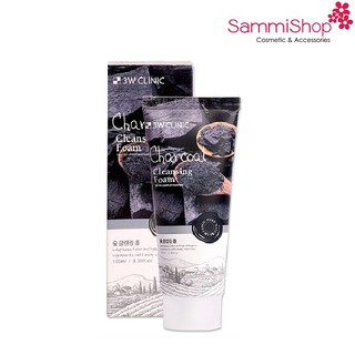 Sữa rửa mặt than hoạt tính  3w Clinic Charcoal Cleansing Foam 100ml